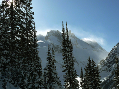 Blowing snow off Moby Dick