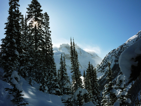 Blowing snow off of Moby Dick 2